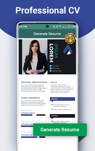 CV Maker - PDF Resume Builder - Image screenshot of android app