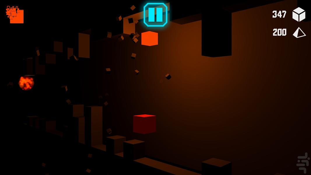 Cube Run - The Dark Building - Gameplay image of android game