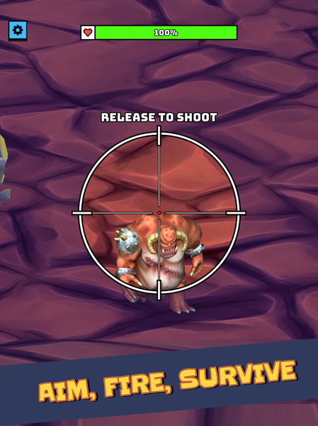 Monsters Out: sniper game - Gameplay image of android game