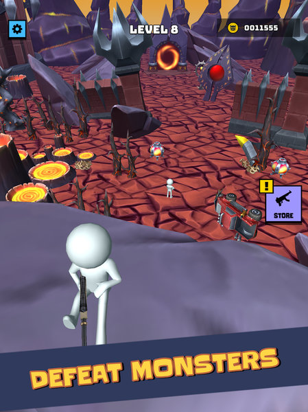 Monsters Out: sniper game - Gameplay image of android game