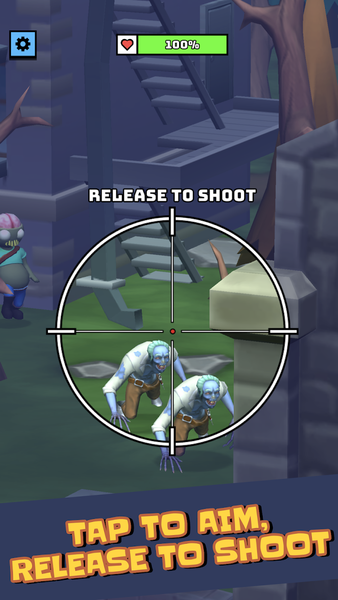 Monsters Out: sniper game - Gameplay image of android game