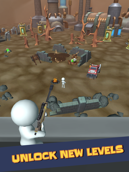 Monsters Out: sniper game - Gameplay image of android game