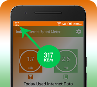 Internet Speed Meter (Indian) - عکس برنامه موبایلی اندروید