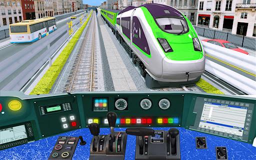 City Train Games Driver Sim 3D - Gameplay image of android game