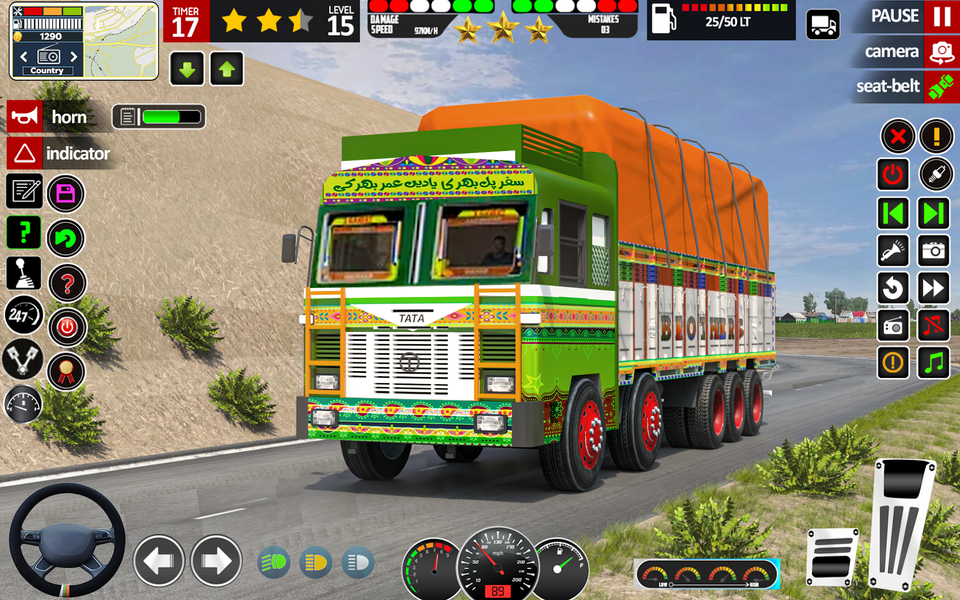 Indian Truck Cargo Games 3D - Gameplay image of android game