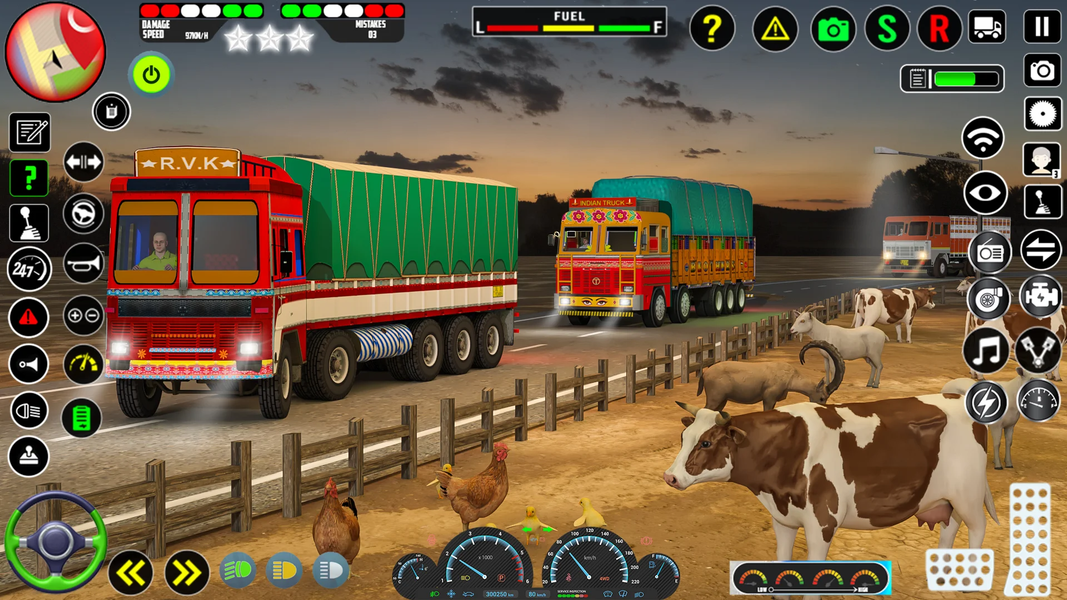 Indian Truck Cargo Games 3D - Gameplay image of android game