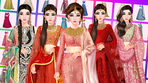 Indian Fashion Dress Up Games - Gameplay image of android game