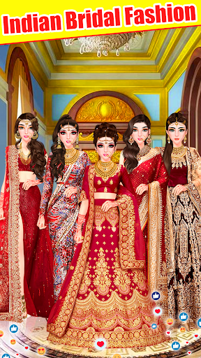 Indian Fashion Dress Up Games - Gameplay image of android game