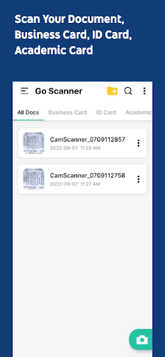 Go Scanner Document Scanner - عکس برنامه موبایلی اندروید