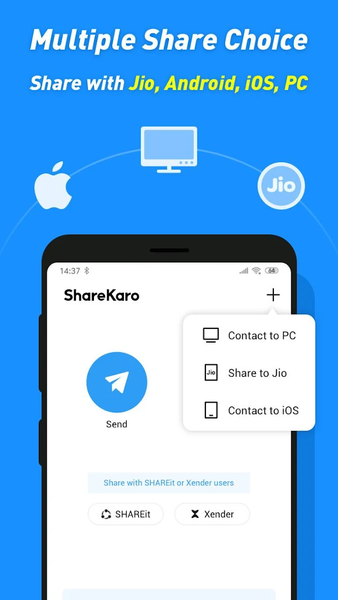 IndiaShare Lite: File Transfer - Image screenshot of android app