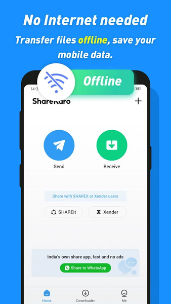 IndiaShare Lite: File Transfer - Image screenshot of android app