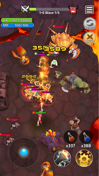Dungeon Manager : Mine King - Gameplay image of android game