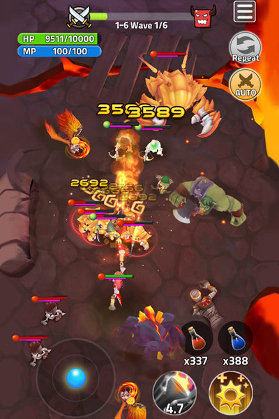 Dungeon Manager : Mine King - Gameplay image of android game