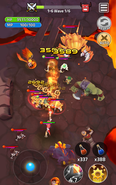 Dungeon Manager : Mine King - Gameplay image of android game