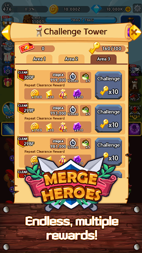 Merge Heroes Frontier: Casual RPG Online - عکس بازی موبایلی اندروید
