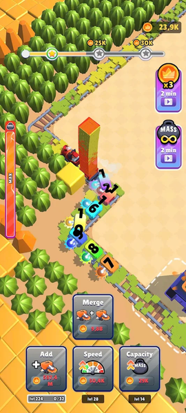 Idle Train Miner Evolution - عکس بازی موبایلی اندروید