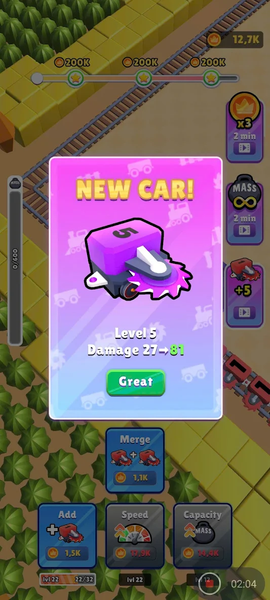 Idle Train Miner Evolution - عکس بازی موبایلی اندروید