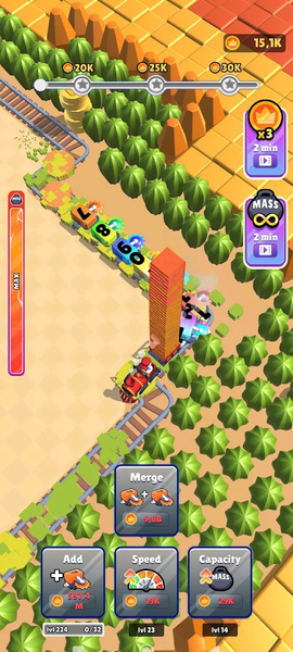 Idle Train Miner Evolution - عکس بازی موبایلی اندروید