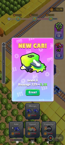 Idle Train Miner Evolution - عکس بازی موبایلی اندروید