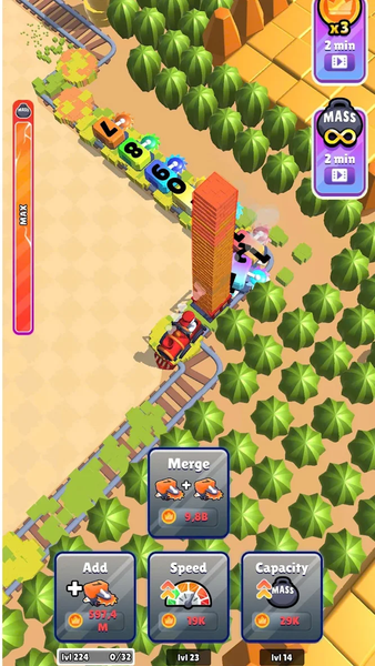 Idle Train Miner Evolution - عکس بازی موبایلی اندروید