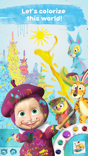 Masha and the Bear: Coloring - عکس بازی موبایلی اندروید