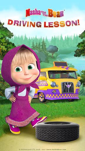 Masha and the Bear: Car Games - Gameplay image of android game