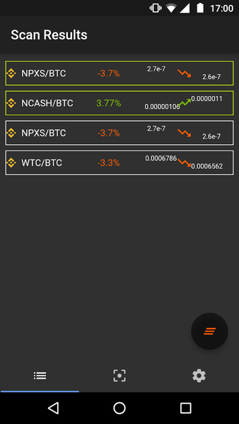 Simple Crypto Scanner - Image screenshot of android app