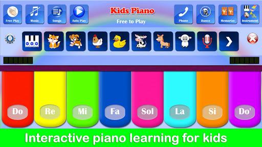 Kids Piano Music & Songs - عکس بازی موبایلی اندروید