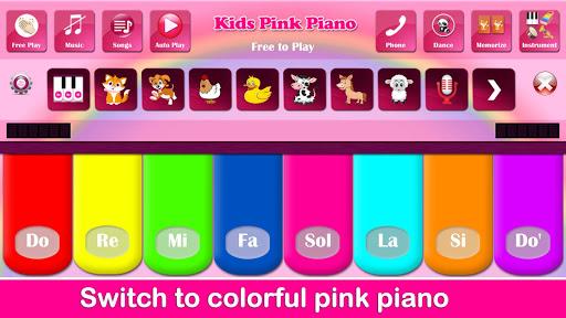 Kids Pink Piano Music & Songs - Gameplay image of android game