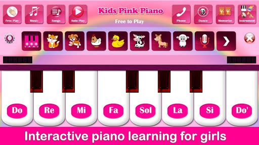 Kids Pink Piano Music & Songs - عکس بازی موبایلی اندروید
