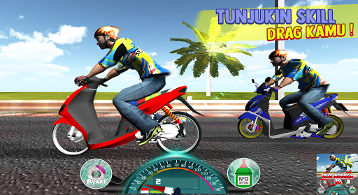 Indonesian Drag Bike Racing - - عکس بازی موبایلی اندروید