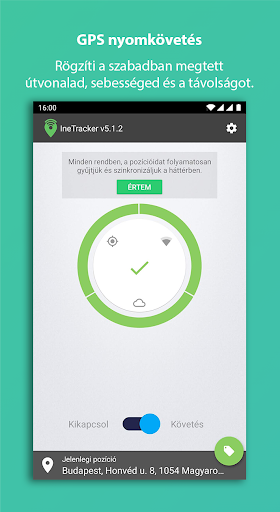 IneTracker GPS tracker - Image screenshot of android app
