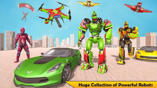 Drone Robot Car Transforming - Gameplay image of android game