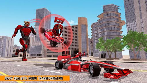 Cheetah Robot Car Transformation Formula Car Robot - Image screenshot of android app