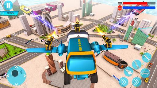 Flying Bus Transform - Bus Driving Simulator ۲۰۲۰ - عکس بازی موبایلی اندروید