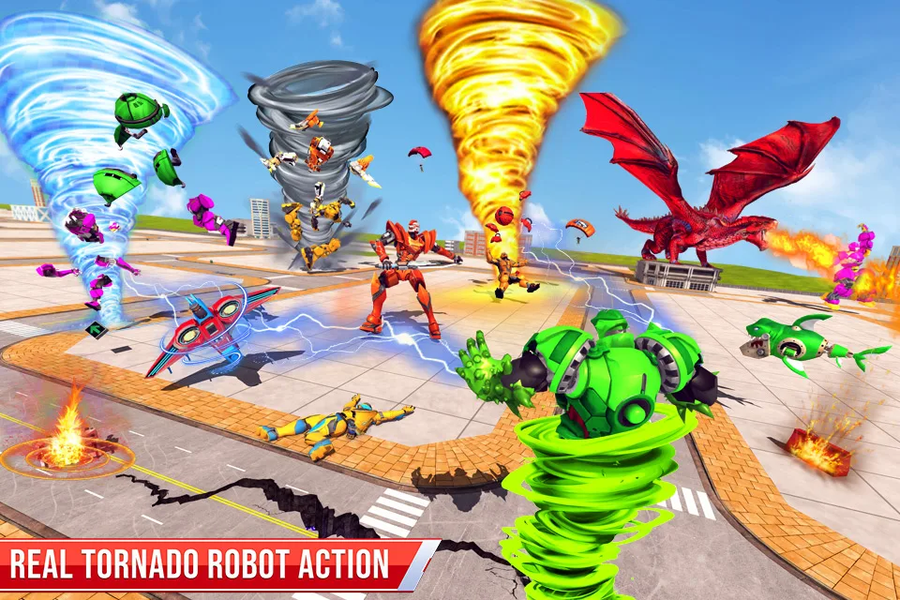 Tornado Robot Car Transform - عکس بازی موبایلی اندروید