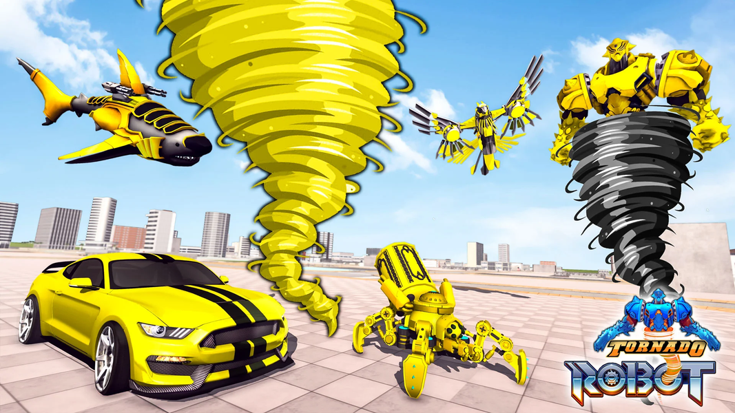 Tornado Robot Car Transform - عکس بازی موبایلی اندروید