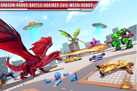 Dragon Battle - Robot Car Game - Image screenshot of android app