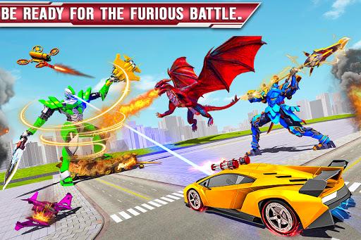 Dragon Battle - Robot Car Game - Image screenshot of android app