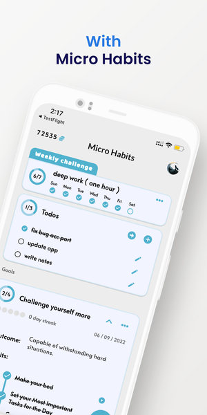 Micro Habits: Self-Improvement - Image screenshot of android app