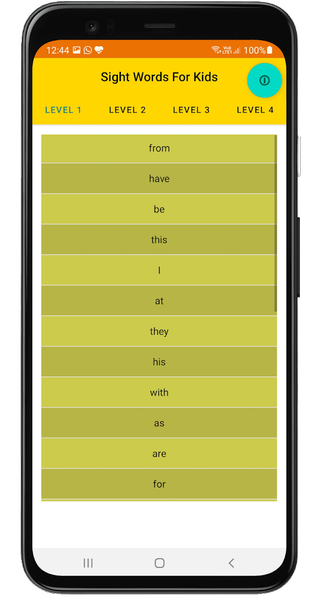 Sight Words For Kids and Paren - عکس بازی موبایلی اندروید