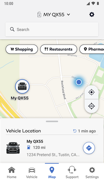 MyINFINITI App - Image screenshot of android app