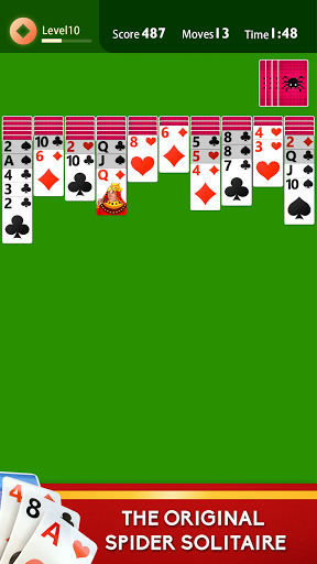 Spider Solitaire Plus - Gameplay image of android game