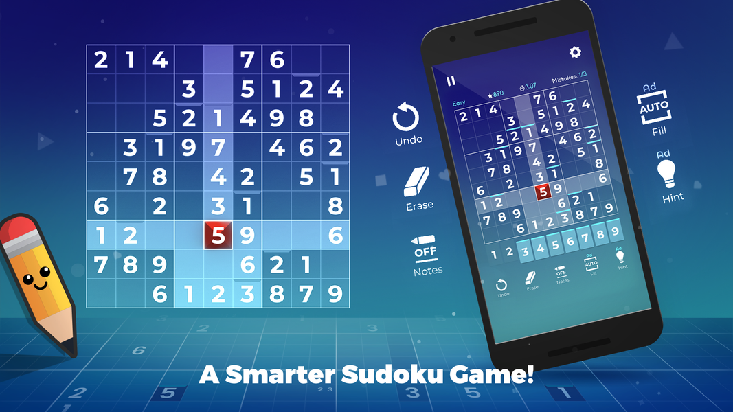 Sudoku Plus: Brain Puzzle - عکس بازی موبایلی اندروید