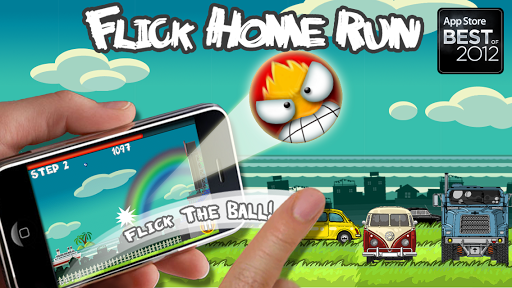 Flick Home Run! baseball game - Gameplay image of android game