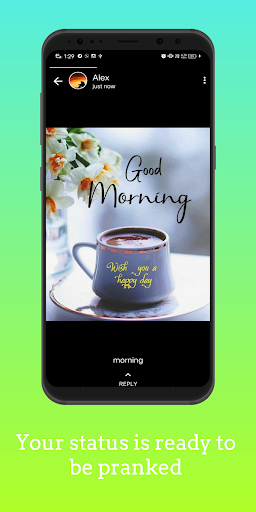 WhatsPrank- fake whatsapp status to prank friends - Image screenshot of android app