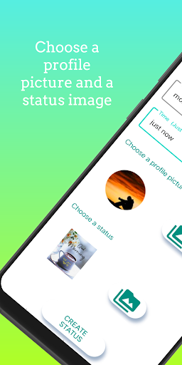 WhatsPrank- fake whatsapp status to prank friends - Image screenshot of android app