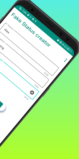 WhatsPrank- fake whatsapp status to prank friends - Image screenshot of android app