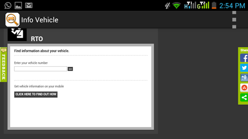 INFO VEHICLE -Find Address RTO - Image screenshot of android app