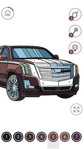 Cars Coloring by Number - Image screenshot of android app